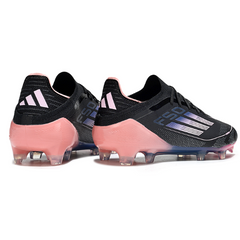 Scarpa da calcio Adidas F50 Primeknit Elite nera e rosa per terreni compatti FG