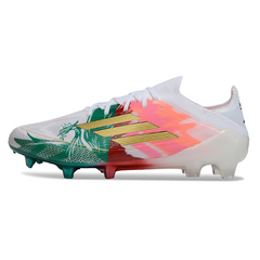 Adidas F50 Primeknit Elite White Green and Red Firm Ground FG Football Boot