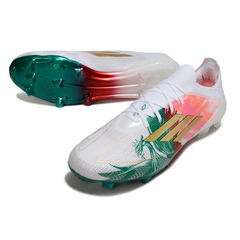 Adidas F50 Primeknit Elite White Green and Red Firm Ground FG Football Boot