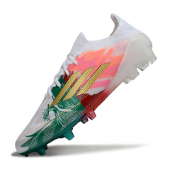 Adidas F50 Primeknit Elite White Green and Red Firm Ground FG Football Boot