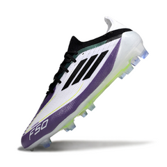 Scarpa da calcio Adidas F50 Primeknit Elite nera e gialla per terreni compatti FG