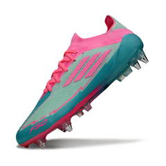 Adidas F50 Primeknit Elite Light Blue and Pink Mixed Studs SG Football Boot Messi