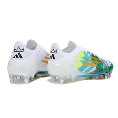 Adidas F50 Primeknit Elite White and Green Mixed Studs SG Football Boot