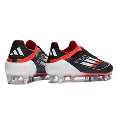 Adidas F50 Primeknit Elite Black White and Red Mixed Studs SG Football Boot