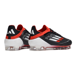 Scarpa da calcio Adidas F50 Primeknit Elite nera, bianca e rossa per terreni compatti FG