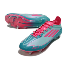 Adidas F50 Elite Light Blue and Pink Mixed Studs SG Football Boot