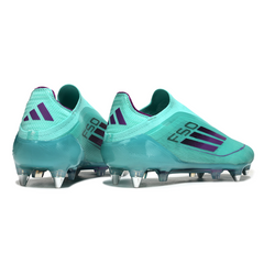 Adidas F50 Elite Without Laces Light Blue Mixed Studs SG Football Boot