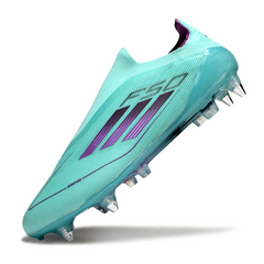 Adidas F50 Elite Without Laces Light Blue Mixed Studs SG Football Boot