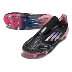 Adidas F50 Elite Without Laces Black and Pink Mixed Studs SG Kids Football Boot