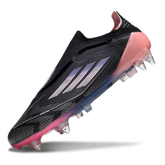 Adidas F50 Elite Without Laces Black and Pink Mixed Studs SG Kids Football Boot
