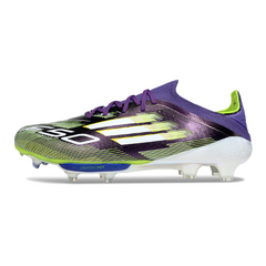Scarpa da calcio Adidas F50+ Elite viola e verde per terreni compatti FG
