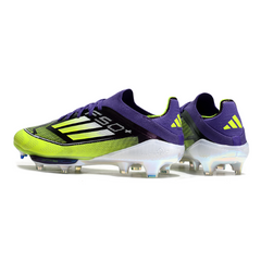 Scarpa da calcio Adidas F50+ Elite viola e verde per terreni compatti FG