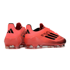 Botas de fútbol Adidas F50 Elite rosa y negro para terreno firme (FG)