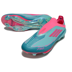 Scarpa da calcio Adidas F50+ Elite Laceless Light Blue e Pink Firm Ground FG