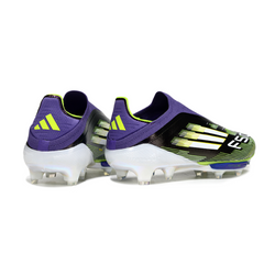 Scarpa da calcio Adidas F50+ Elite Laceless Viola e Verde per terreni compatti FG