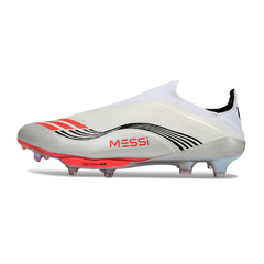 Scarpe da calcio Adidas F50+ Elite Laceless White Pack per terreni compatti FG