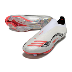 Scarpe da calcio Adidas F50+ Elite Laceless White Pack per terreni compatti FG