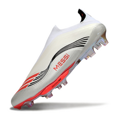 Scarpe da calcio Adidas F50+ Elite Laceless White Pack per terreni compatti FG