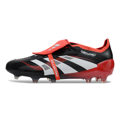 Scarpa da calcio Adidas Predator 25 Elite Tongue nera e bianca per terreni compatti FG