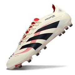 Botas de fútbol Adidas Predator 25 Elite Goal Hunter Pack AG para césped artificial, color negro y naranja