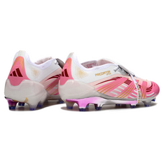 Adidas Predator 25 Tongue Elite White and Pink Firm Ground FG Football Boot