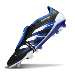 Adidas Predator 25 Elite Tongue Black White and Blue Firm Ground FG Football Boot