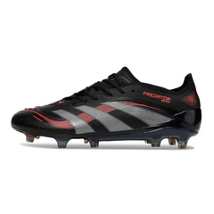 Scarpa da calcio Adidas Predator 25 Elite nera per terreni compatti FG