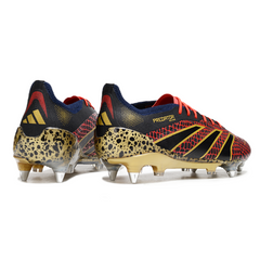 Scarpa da calcio Adidas Predator 25 Elite SG con tacchetti misti, nera, rossa e gialla