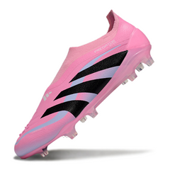 Adidas Predator 25 Elite Laceless Light Pink Firm Ground FG Football Boot