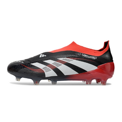 Adidas Predator 25 Elite Laceless Black and White Firm Ground FG Football Boot