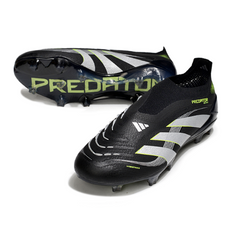 Scarpa da calcio Adidas Predator 25 Elite Laceless Black Pack per terreni compatti FG