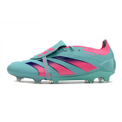 Chuteira Campo Adidas Predator 30 Elite Com Lingua FG Azul e Rosa - VENI Futebol