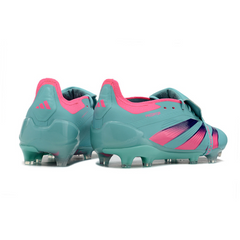 Chuteira Campo Adidas Predator 30 Elite Com Lingua FG Azul e Rosa - VENI Futebol