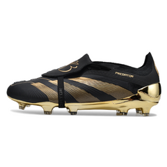 Scarpa da calcio Adidas Predator 30 Elite Tongue nera e oro Bellingham Pack Firm Ground FG