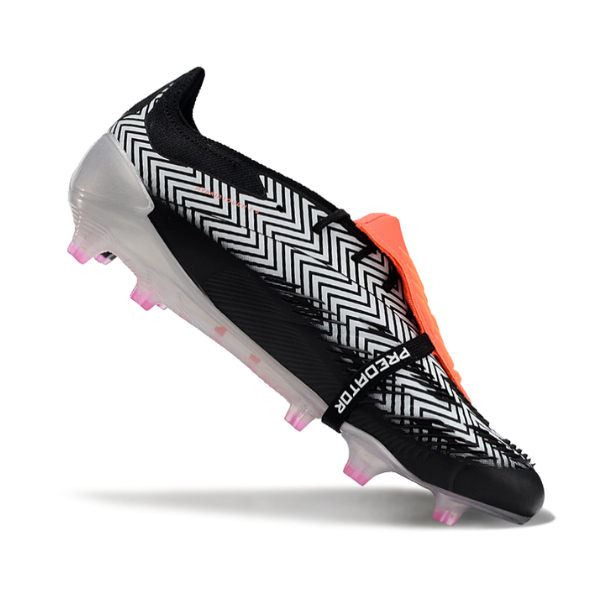 Chuteira Campo Adidas Predator 30 Elite Com Lingua FG Prata, Cinza e Branca - VENI Futebol