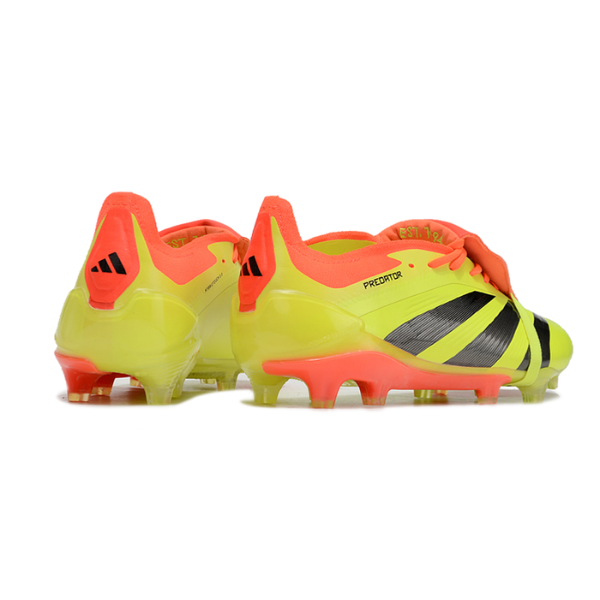 Chuteira Campo Adidas Predator 30 Elite Com Lingua FG Amarela e Laranja - VENI Futebol