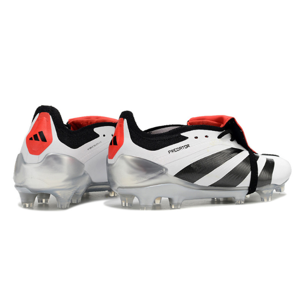 Chuteira Campo Adidas Predator 30 Elite Com Lingua FG Branca e Preta - VENI Futebol