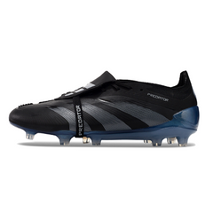 Scarpa da calcio Adidas Predator 30 Elite Tongue nera e blu per terreni compatti FG