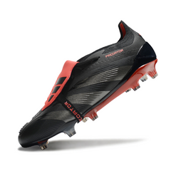 Scarpa da calcio Adidas Predator 30 Elite Tongue nera e rossa per terreni compatti FG