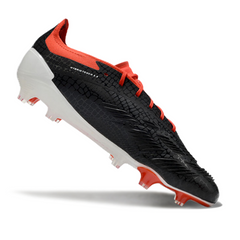 Chuteira Campo Adidas Predator 30 Elite FG Preta, Branca e Vermelha - VENI Futebol
