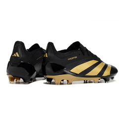 Chuteira Campo Adidas Predator 30 Elite FG Preta e Dourada - VENI Futebol