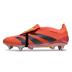 Scarpa da calcio Adidas Predator 30 Elite Predstrike Pack con tacchetti misti, nera e rossa, SG