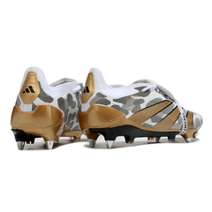 Scarpa da calcio Adidas Predator 30 Elite SG con tacchetti misti, bianca, grigia e gialla