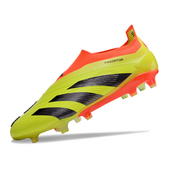 Chuteira Campo Adidas Predator 30 Elite Sem Cadarço FG Amarela e Laranja - VENI Futebol