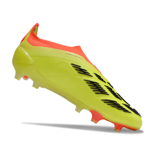 Chuteira Campo Adidas Predator 30 Elite Sem Cadarço FG Amarela e Laranja - VENI Futebol