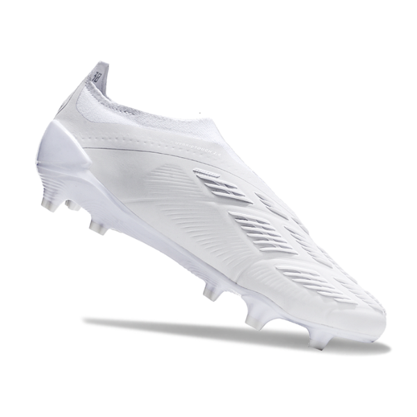 Chuteira Campo Adidas Predator 30 Elite Sem Cadarço FG Base Branca Pack - VENI Futebol
