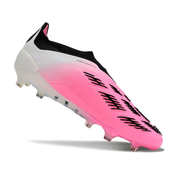 Chuteira Campo Adidas Predator 30 Elite Sem Cadarço FG Rosa e Branca - VENI Futebol