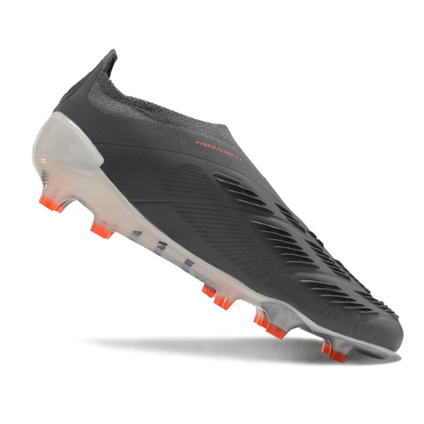 Chuteira Campo Adidas Predator 30 Elite Sem Cadarço FG Cinza e Branca - VENI Futebol