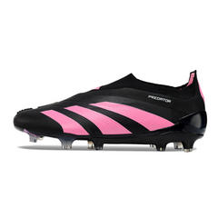 Chuteira Campo Adidas Predator 30 Elite Sem Cadarço FG Preta e Rosa - VENI Futebol