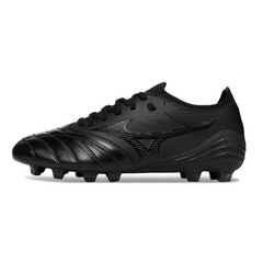 Scarpa da calcio Mizuno Morelia Neo IV Elite nera per terreni compatti FG